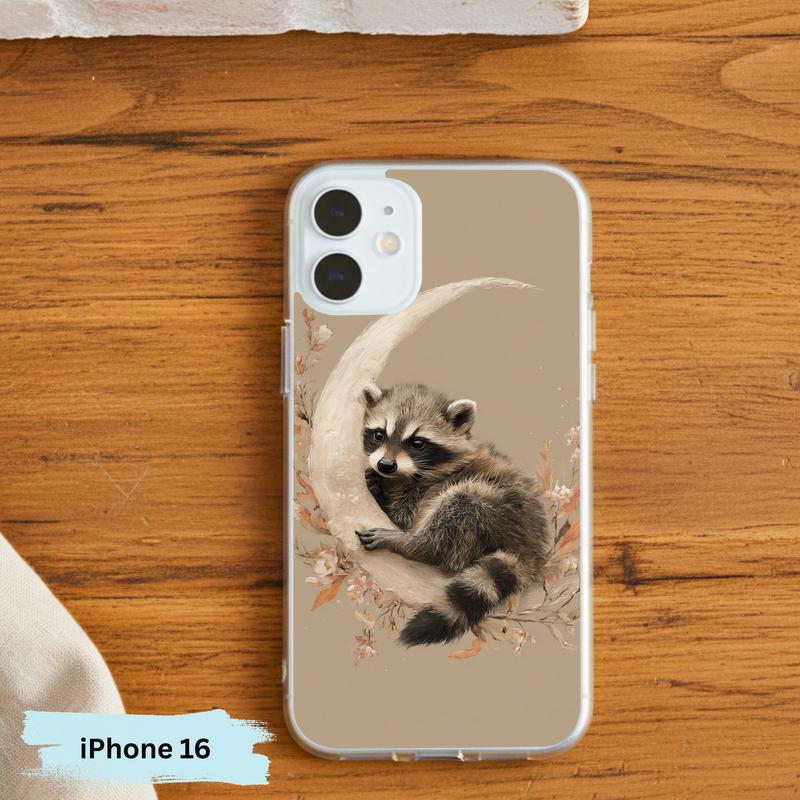 Boho Moon Baby Raccoon Phone Case IPhone Boho Moon Baby Raccoon Phone Case IPhone