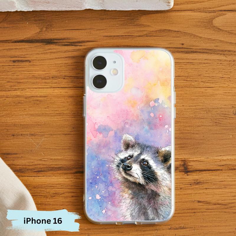 Soft Rain Baby Raccoon Phone Case IPhone Soft Rain Baby Raccoon Phone Case IPhone