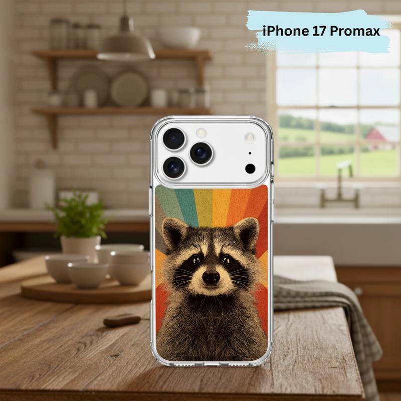 Vintage Rainbow Raccoon Phone Case IPhone Vintage Rainbow Raccoon Phone Case IPhone