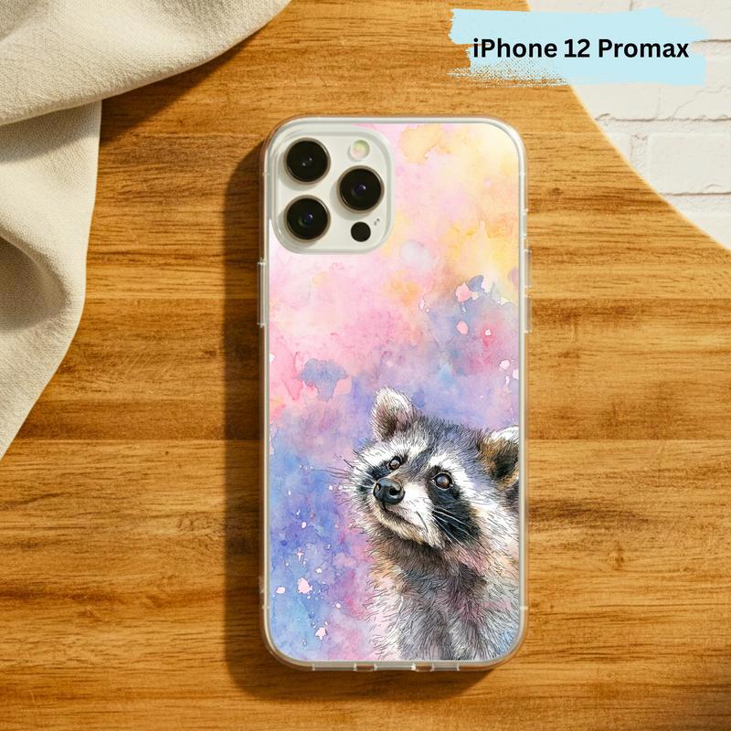 Soft Rain Baby Raccoon Phone Case IPhone Soft Rain Baby Raccoon Phone Case IPhone