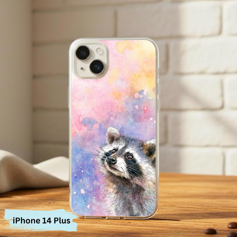 Soft Rain Baby Raccoon Phone Case IPhone Soft Rain Baby Raccoon Phone Case IPhone