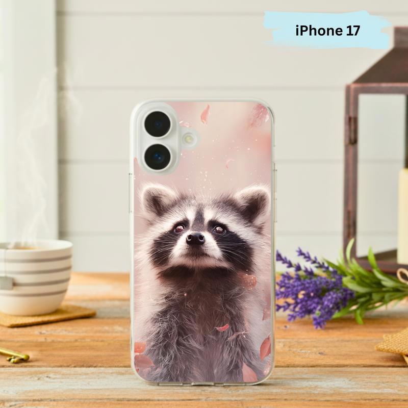 Baby Raccoon In a Soft Meadow Phone Case IPhone - Raccsy