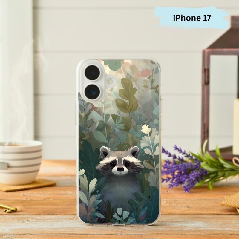 Baby Raccoon Pastel Cottage Woods Phone Case IPhone - Raccsy