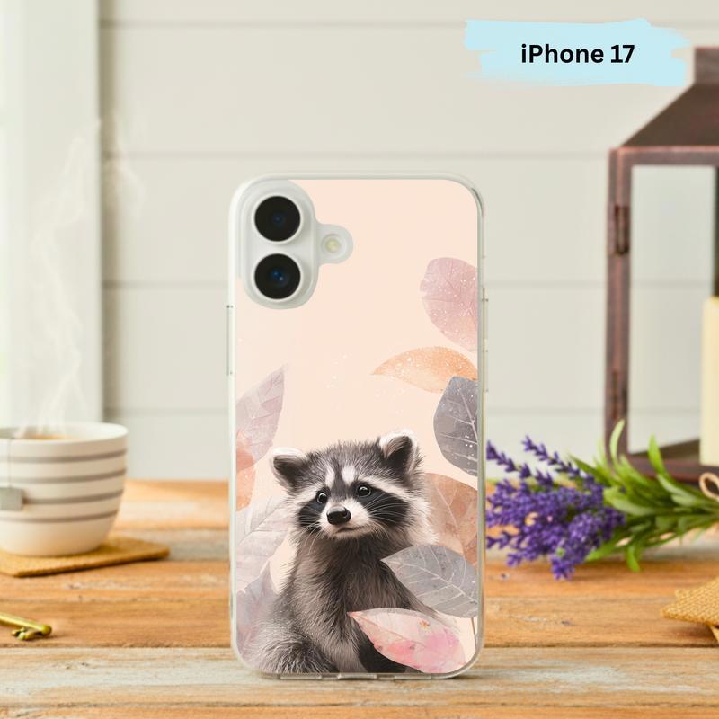 Baby Raccoon Pastel Forest Breeze Phone Case IPhone - Raccsy