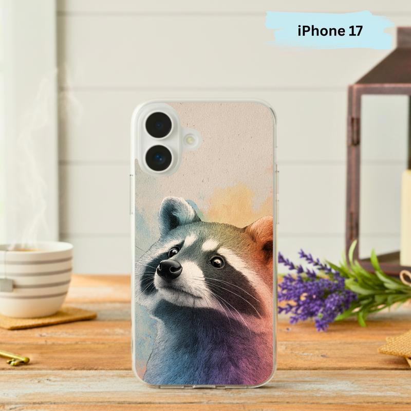 Gentle Rainbow Baby Raccoon Phone Case IPhone - Raccsy