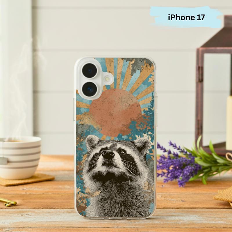 Hippy Vintage Sarcastic Raccoon Phone Case IPhone - Raccsy
