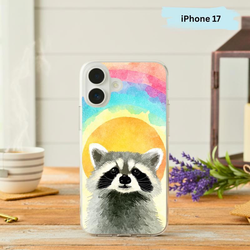 Rainbow Raccoon Boho Sunshine Phone Case IPhone - Raccsy