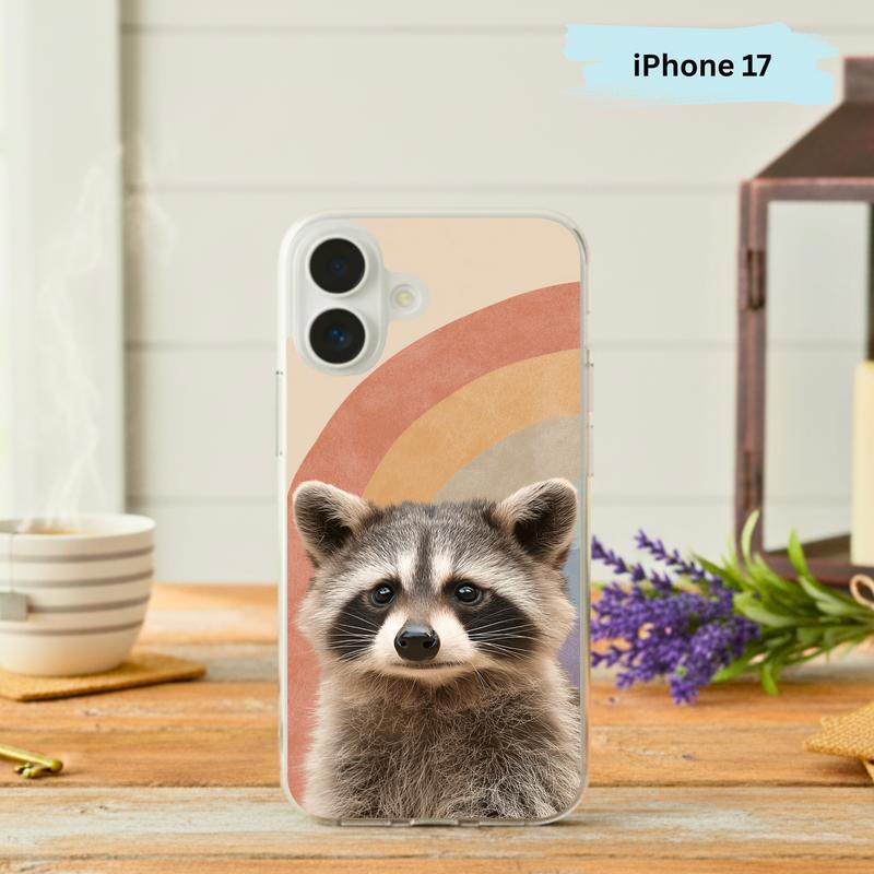 Rainbow Raccoon Cozy Retro Phone Case IPhone - Raccsy