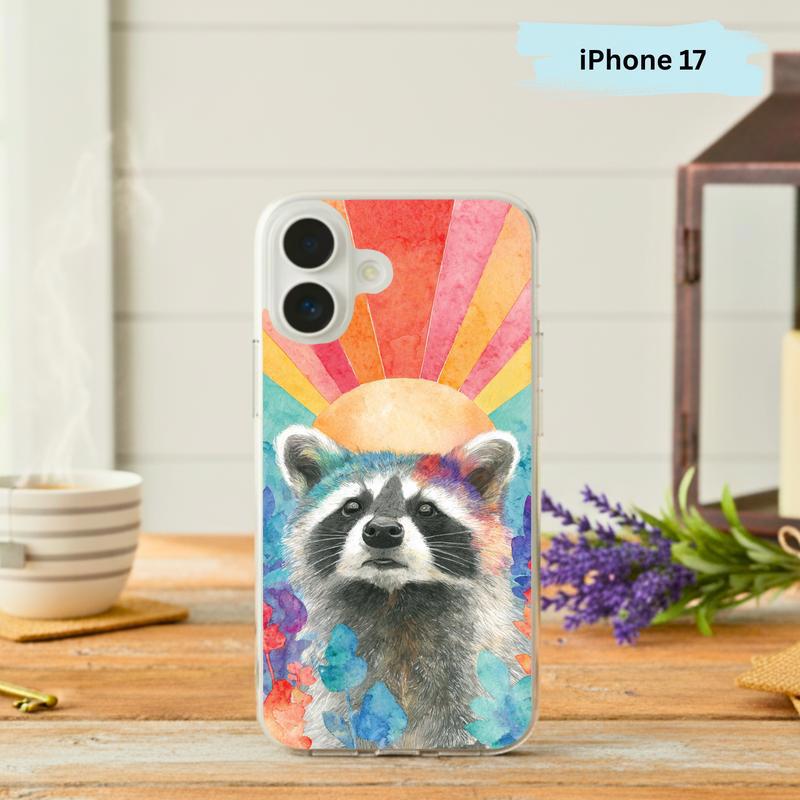 Rainbow Raccoon Sunshine Mood Phone Case IPhone - Raccsy