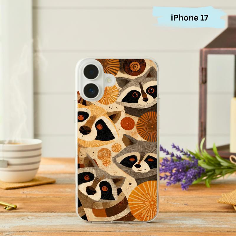 Sarcastic Raccoon Retro Hippy Mood Phone Case IPhone - Raccsy