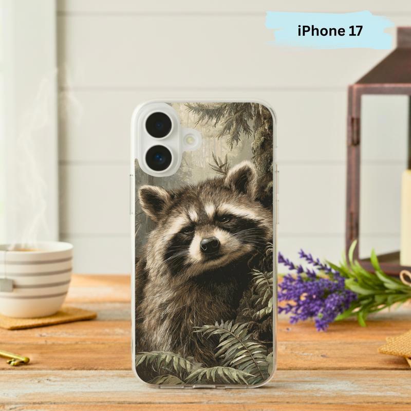 Vintage Woodland Sarcastic Raccoon Phone Case IPhone - Raccsy