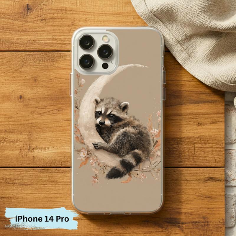 Boho Moon Baby Raccoon Phone Case IPhone Boho Moon Baby Raccoon Phone Case IPhone