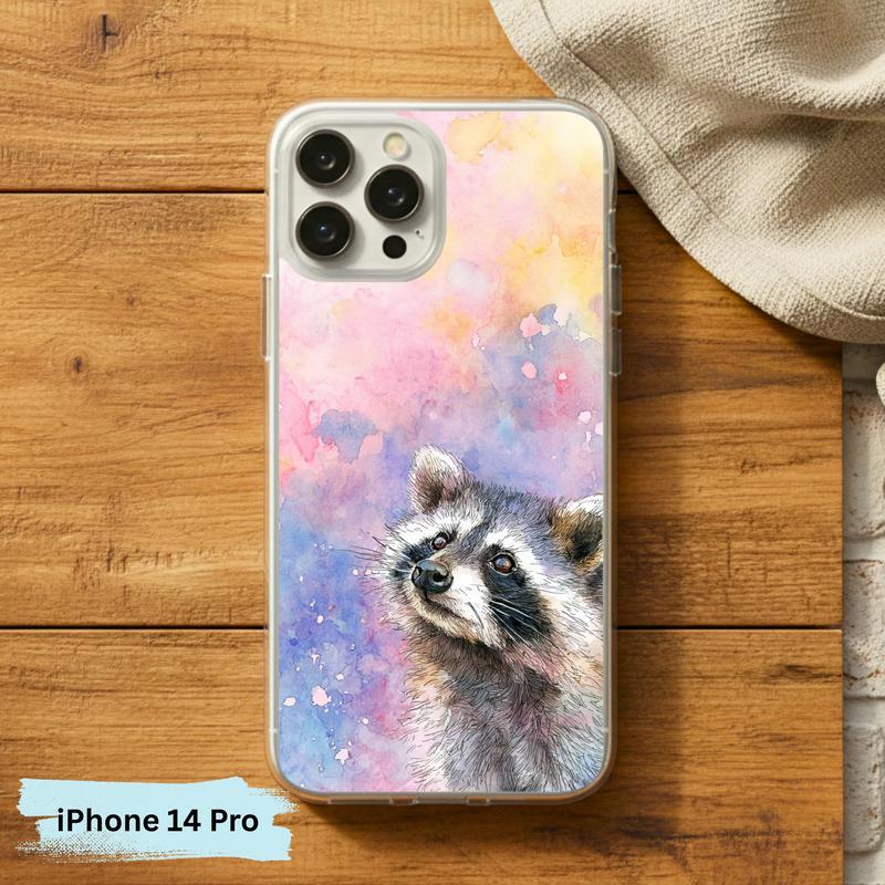 Soft Rain Baby Raccoon Phone Case IPhone Soft Rain Baby Raccoon Phone Case IPhone