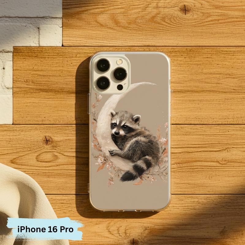 Boho Moon Baby Raccoon Phone Case IPhone Boho Moon Baby Raccoon Phone Case IPhone