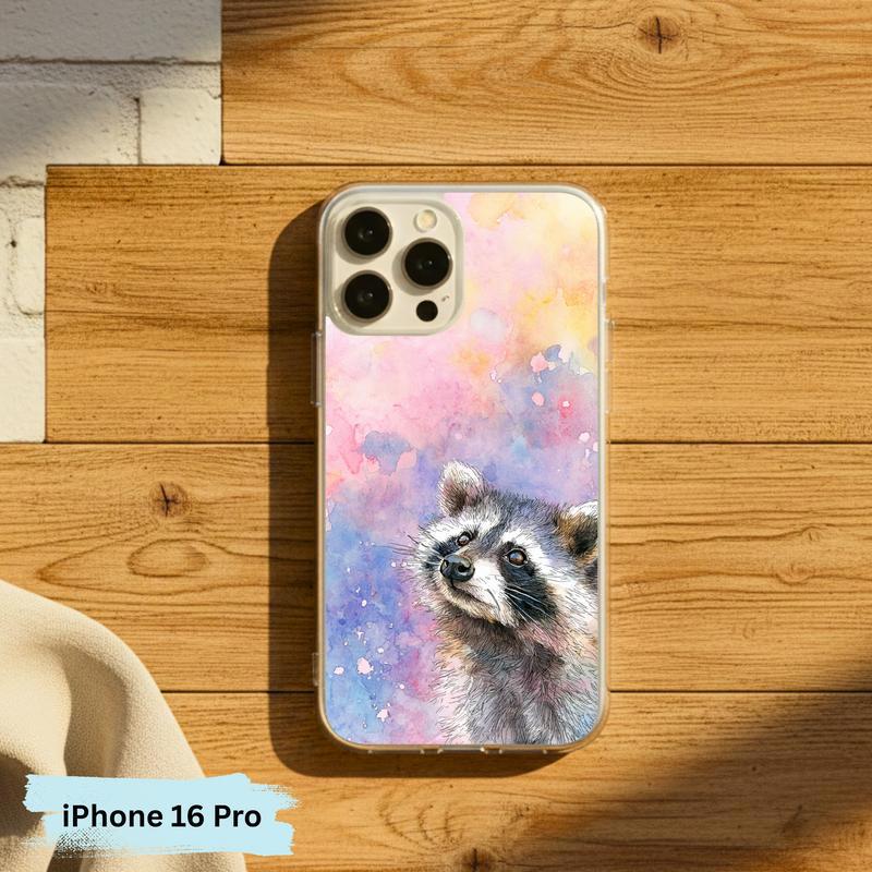 Soft Rain Baby Raccoon Phone Case IPhone Soft Rain Baby Raccoon Phone Case IPhone