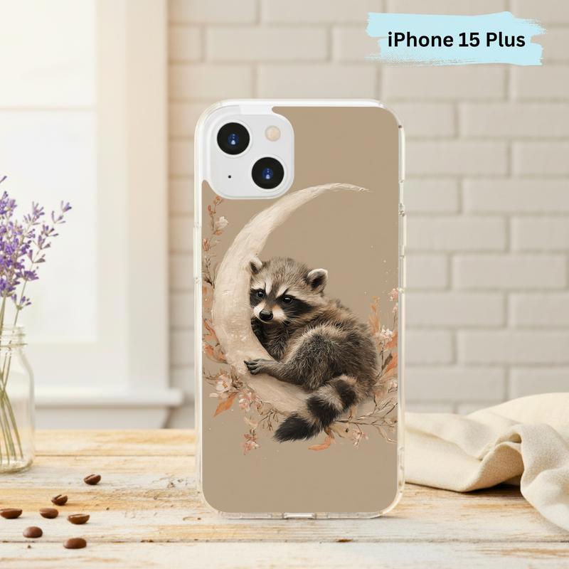 Boho Moon Baby Raccoon Phone Case IPhone Boho Moon Baby Raccoon Phone Case IPhone