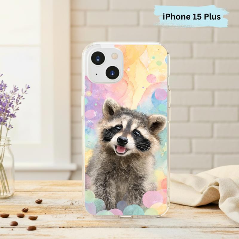 Rainbow Raccoon Happy Pastel Phone Case IPhone