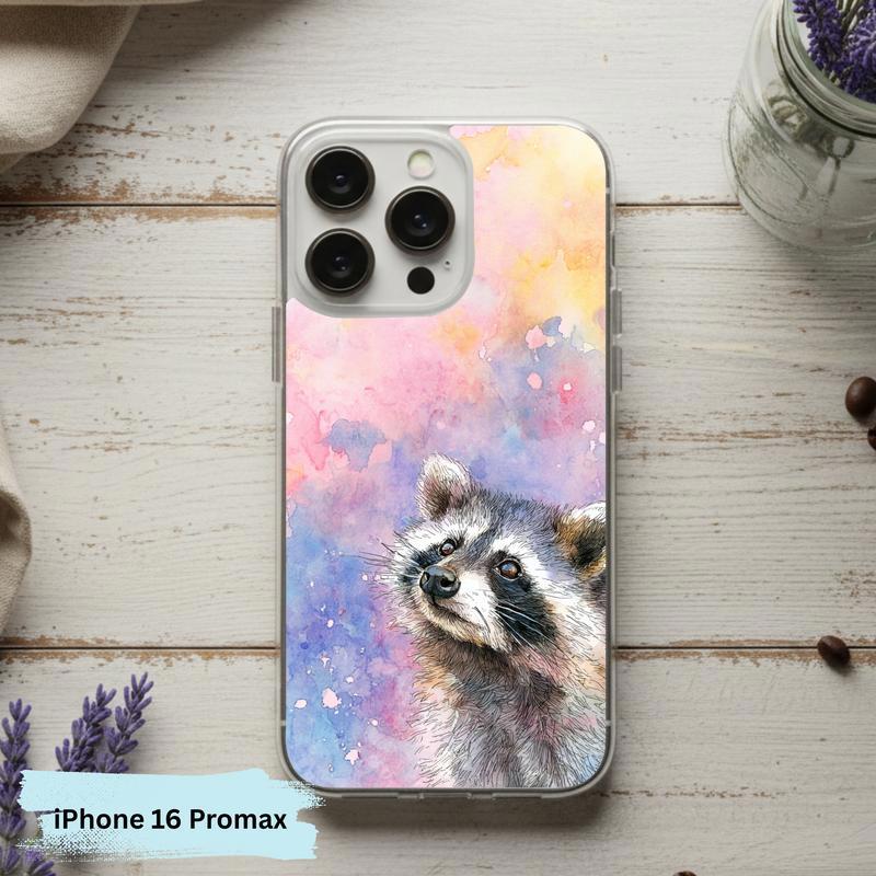 Soft Rain Baby Raccoon Phone Case IPhone Soft Rain Baby Raccoon Phone Case IPhone