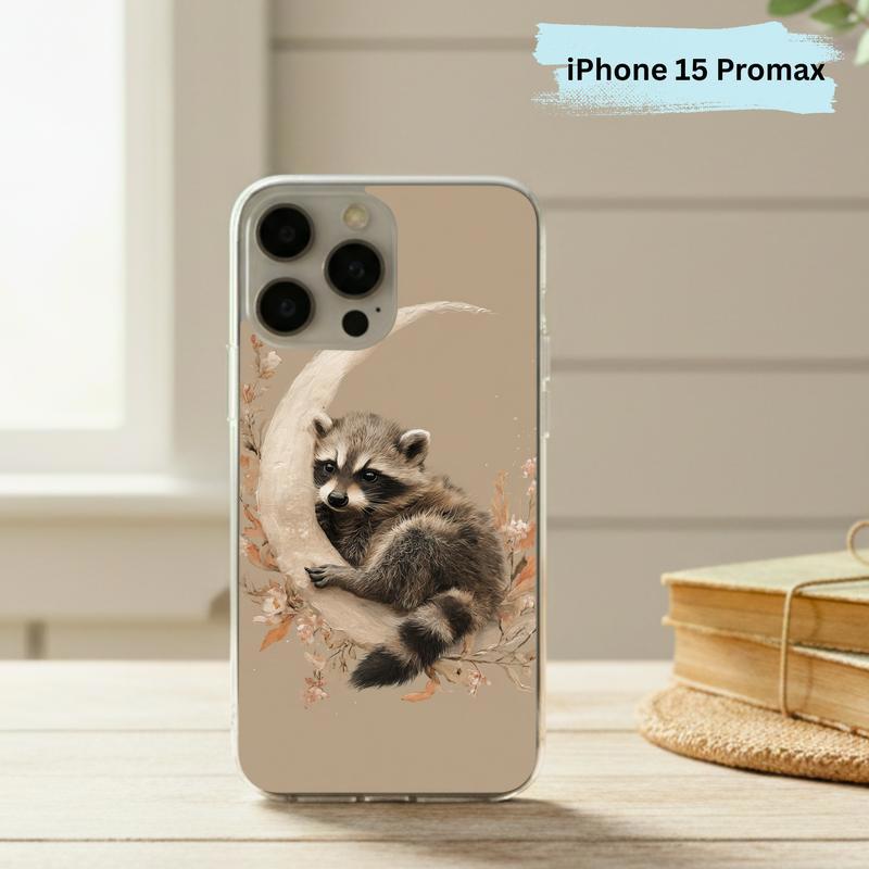 Boho Moon Baby Raccoon Phone Case IPhone Boho Moon Baby Raccoon Phone Case IPhone