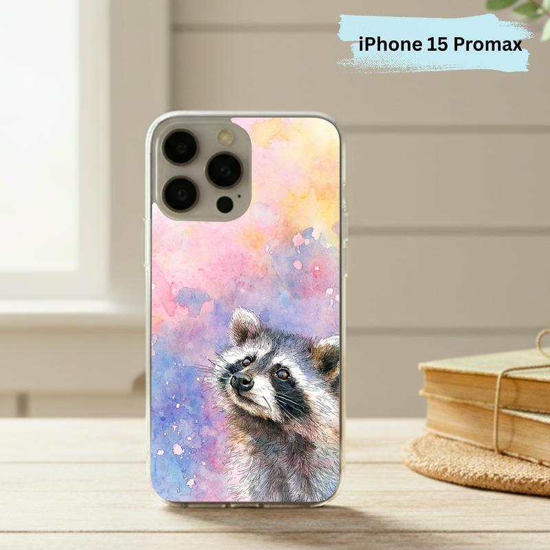 Soft Rain Baby Raccoon Phone Case IPhone Soft Rain Baby Raccoon Phone Case IPhone
