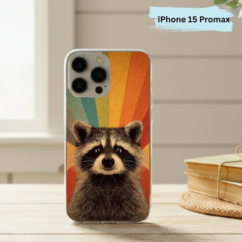 Vintage Rainbow Raccoon Phone Case IPhone Vintage Rainbow Raccoon Phone Case IPhone