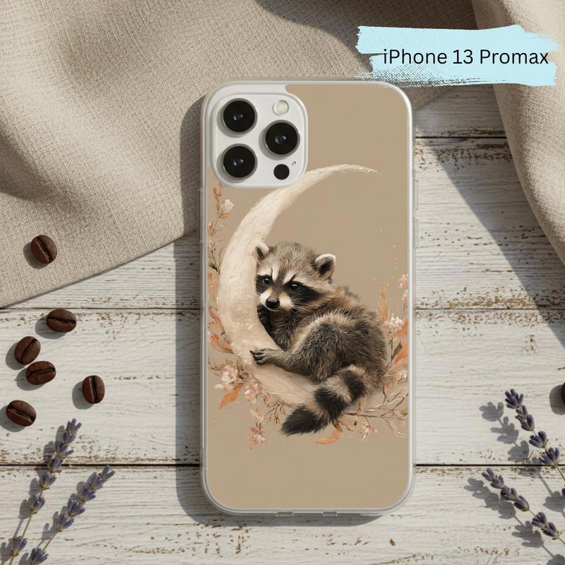 Boho Moon Baby Raccoon Phone Case IPhone Boho Moon Baby Raccoon Phone Case IPhone