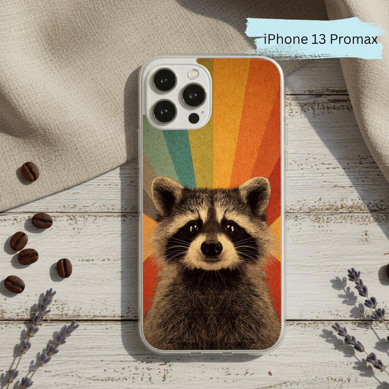 Vintage Rainbow Raccoon Phone Case IPhone Vintage Rainbow Raccoon Phone Case IPhone
