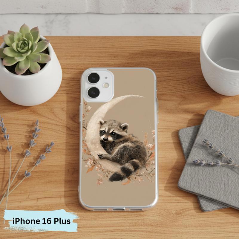 Boho Moon Baby Raccoon Phone Case IPhone Boho Moon Baby Raccoon Phone Case IPhone