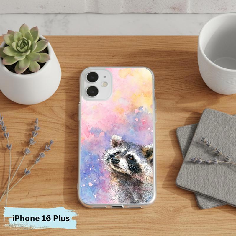 Soft Rain Baby Raccoon Phone Case IPhone Soft Rain Baby Raccoon Phone Case IPhone