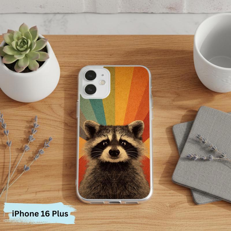Vintage Rainbow Raccoon Phone Case IPhone Vintage Rainbow Raccoon Phone Case IPhone