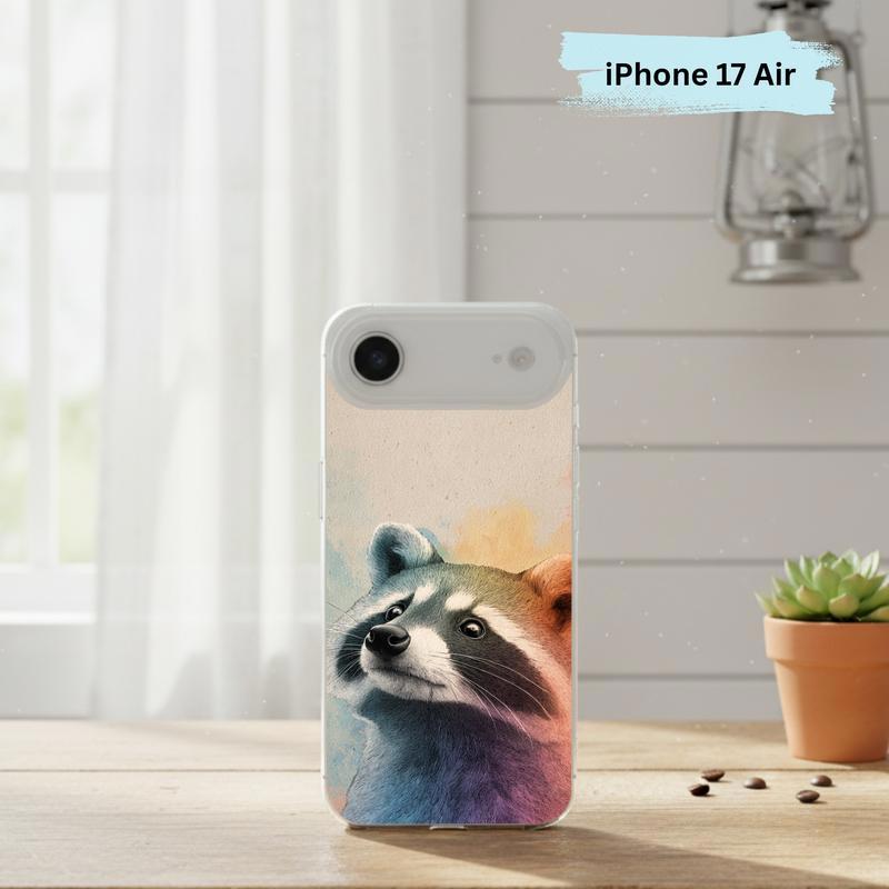 Gentle Rainbow Baby Raccoon Phone Case IPhone Gentle Rainbow Baby Raccoon Phone Case IPhone