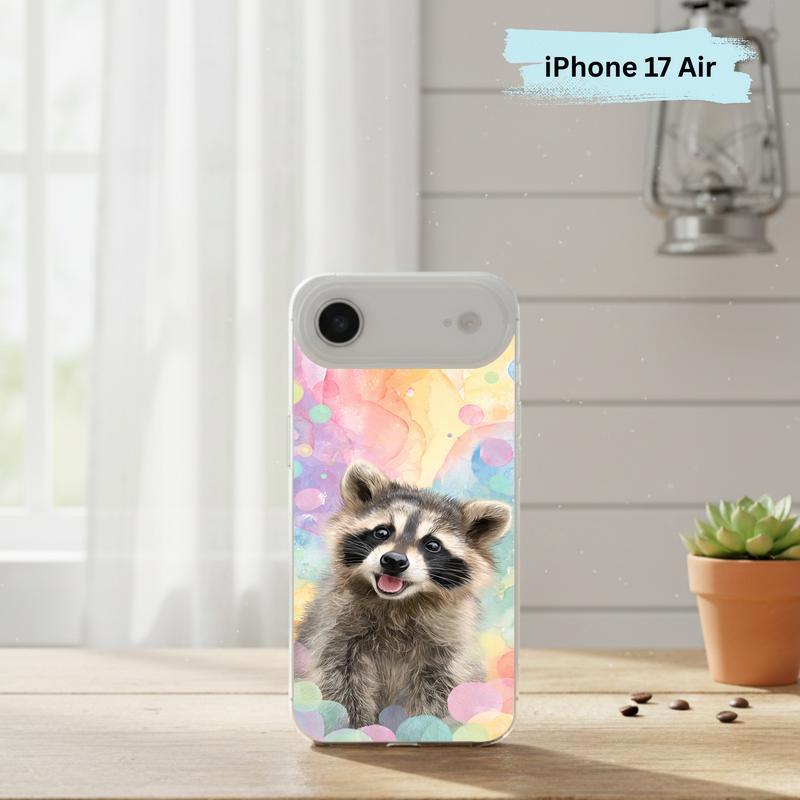 Rainbow Raccoon Happy Pastel Phone Case IPhone