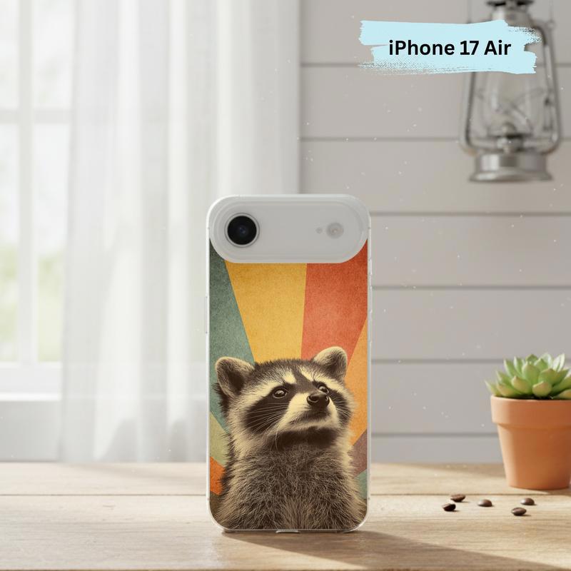 Rainbow Raccoon Retro Beam Phone Case IPhone Rainbow Raccoon Retro Beam Phone Case IPhone