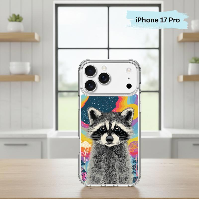Cute Magical Rainbow Raccoon Phone Case IPhone