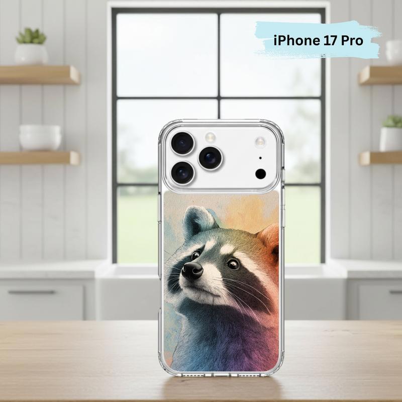 Gentle Rainbow Baby Raccoon Phone Case IPhone Gentle Rainbow Baby Raccoon Phone Case IPhone