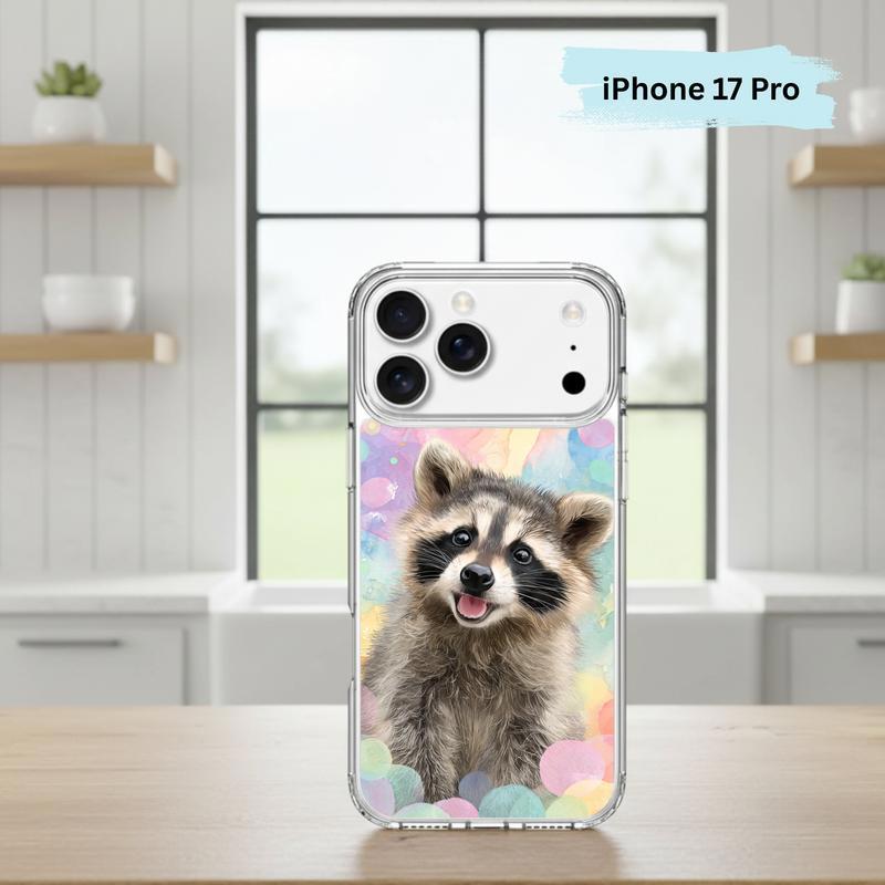 Rainbow Raccoon Happy Pastel Phone Case IPhone