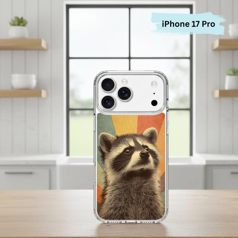 Rainbow Raccoon Retro Beam Phone Case IPhone Rainbow Raccoon Retro Beam Phone Case IPhone