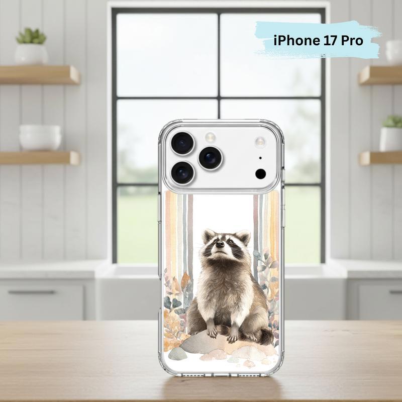 Rainbow Raccoon Whimsical Arch Phone Case IPhone Rainbow Raccoon Whimsical Arch Phone Case IPhone