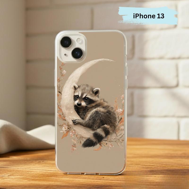 Boho Moon Baby Raccoon Phone Case IPhone Boho Moon Baby Raccoon Phone Case IPhone