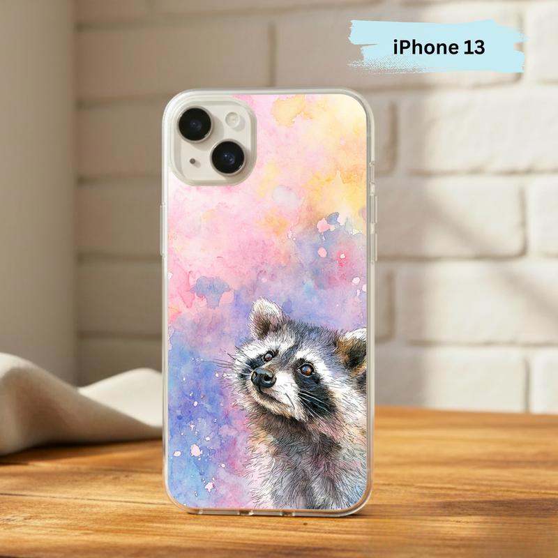 Soft Rain Baby Raccoon Phone Case IPhone Soft Rain Baby Raccoon Phone Case IPhone