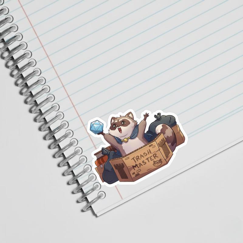 Dungeon Master Raccoon Dnd Sticker