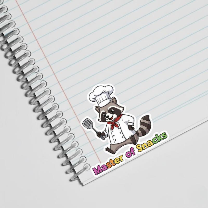 Master Of Snacks Pedro Raccoon Sticker