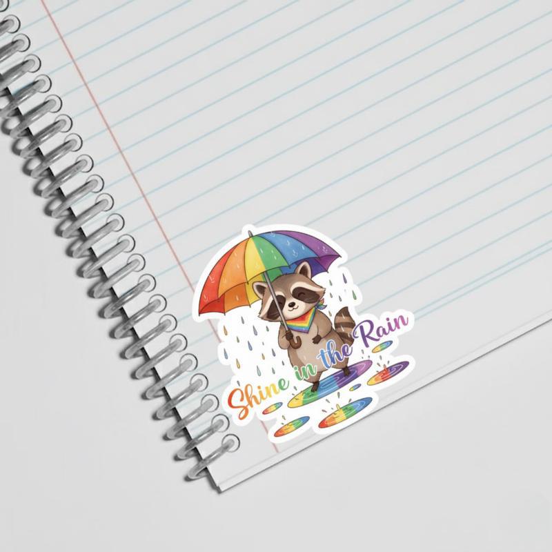 Pride Raccoon Artist Sticker