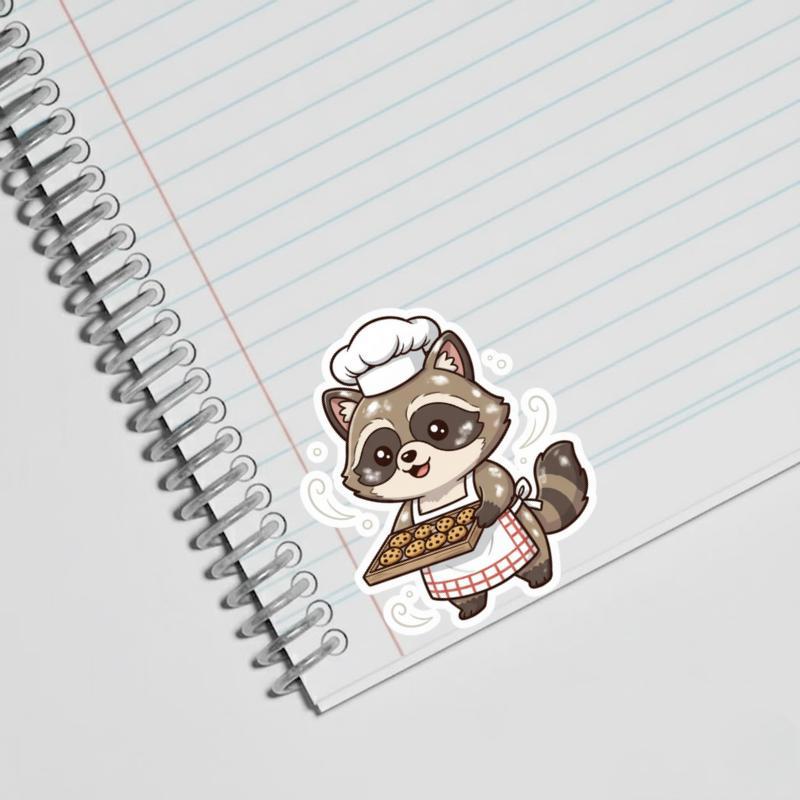 Raccoon Dog Baker Sticker Raccoon Dog Baker Sticker