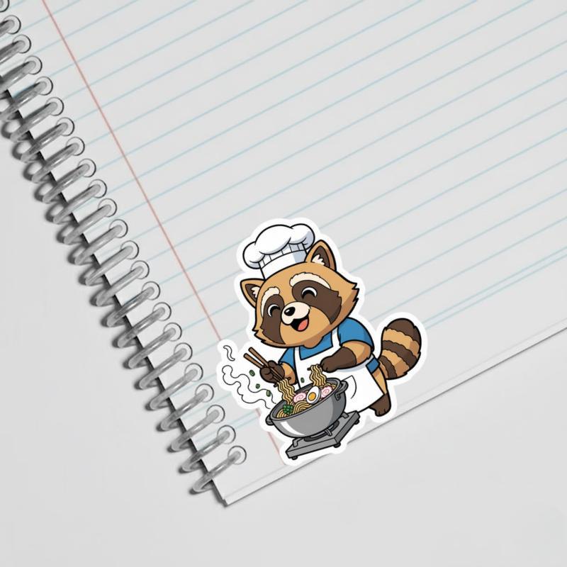 Raccoon Dog Chef Sticker