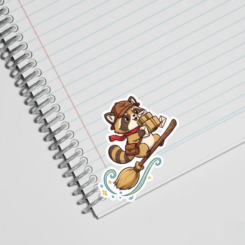 Raccoon Dog Delivery Sticker Raccoon Dog Delivery Sticker