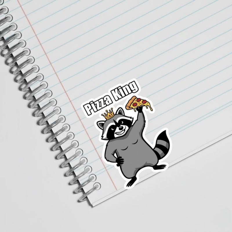 Raccoon Pizza Meme Royalty Sticker Raccoon Pizza Meme Royalty Sticker