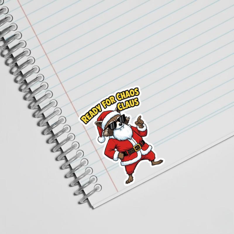 Rocket Raccoon Meme Santa Funny Sticker