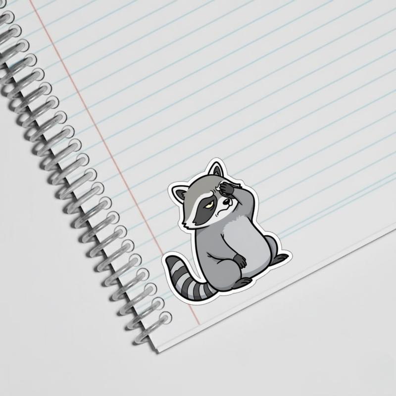 Sarcastic Raccoon Facepal Sticker Sarcastic Raccoon Facepal Sticker