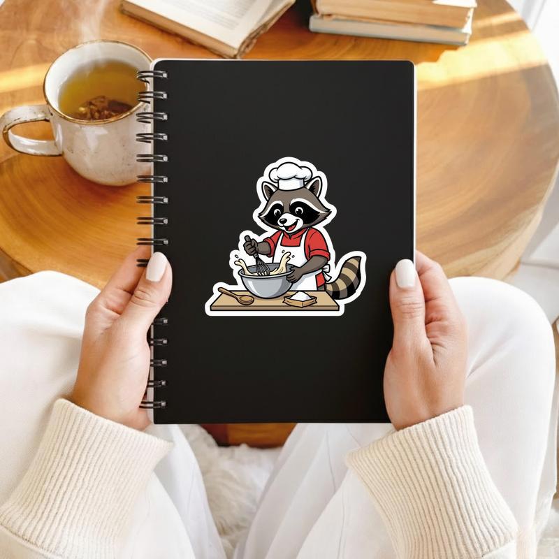 Chef Apron Pedro Raccoon Sticker